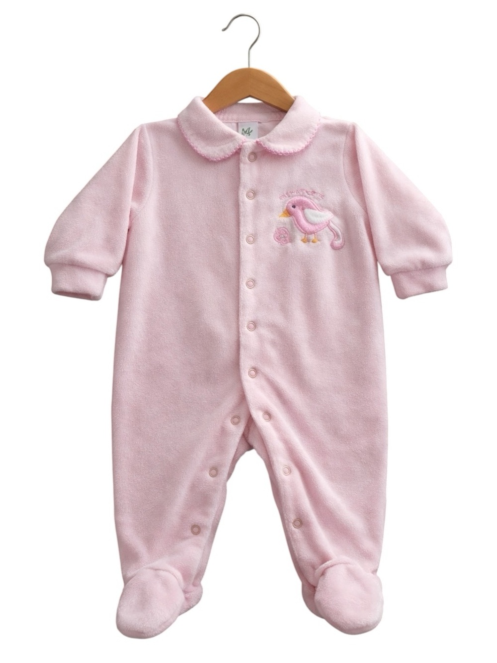 5/$10 Gagou Tagou Pink Terry Cloth Footies Pajama